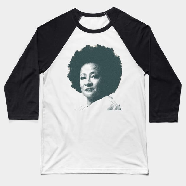 Wanda Sykes Portrait Baseball T-Shirt by TeeTrendz